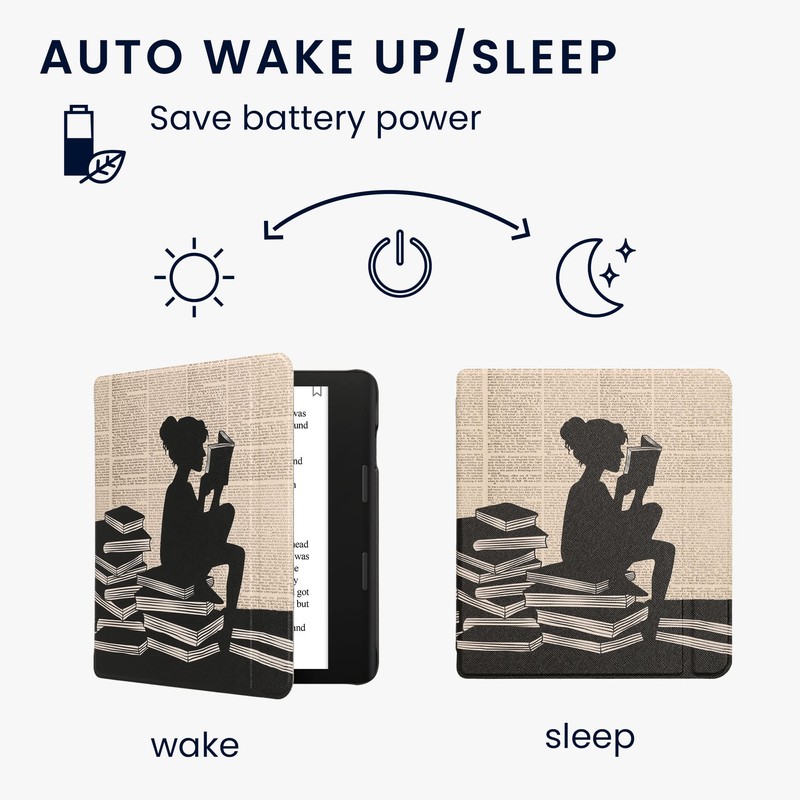 kwmobile Flip Case Compatible with Tolino Epos 3 Case -