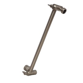 SparkPod Shower Head Extension Arm - 11" Solid Brass Shower Arm Extension with Universal Connection to Showerheads - 360 Degree Easily Adjustable Shower Arm for Showerheads - Elegant Brushed Nickel