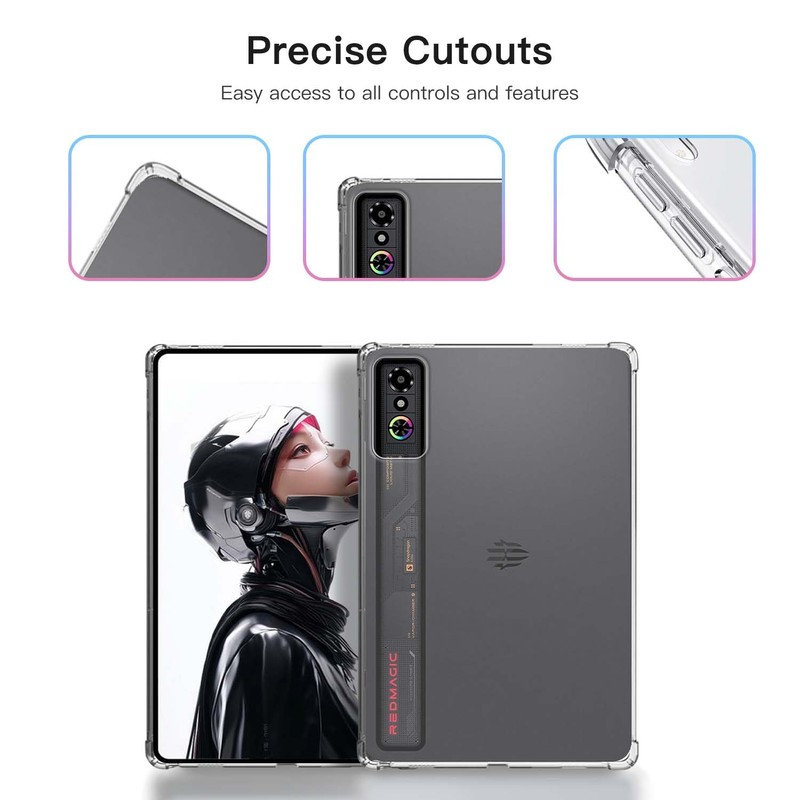 YAJOJO Funda Protectora de TPU Compatible con REDMAGIC Astra Gaming/RedMagic