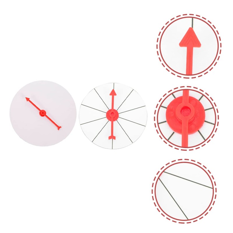 Kisangel 2pcs DIY Prize Wheel Turntable Spinning Game for Parties