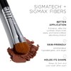 SIGMA Beauty Eye Shading Brush - E55 Black-Chrome Brush Women