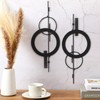 Peryiter 2 Pcs Small Metal Abstract Wall Art, 15.7" Metal
