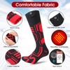 Heated Socks - 7.4V/3000mAh Electric Socks for Men Women,Rechargeable Heated