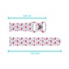 THAZEE 20mm Quick Release Soft Sillicone Sports Watch Band (Flamingo