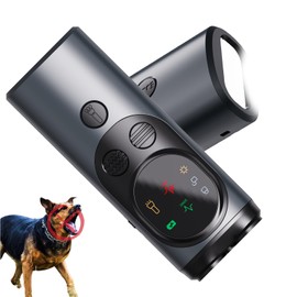 ZenQeek Ultrasonic Dog Trainer - Rechargeable Dog Bark Deterrent Devices with 3 Emitters, Anti Barking Device Use Up to 50ft Long Range | Safe for Dogs | Easy to use