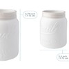 Comfify Wide Mouth Mason Jar Utensil Holder Decorative Kitchenware Organizer