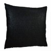 Oversized Fancy Metallic Linen Black Silver Luxury Pillows Covers Organic