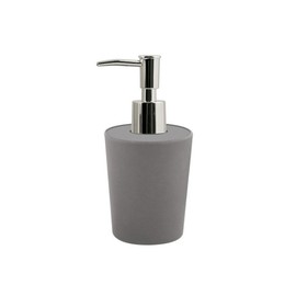 Spirella Takeo Soap Dispenser with Stainless Steel Pump Liquid Soap Dispenser Bamboo 200 ml Long-Lasting Environmentally Friendly and Robust Grey