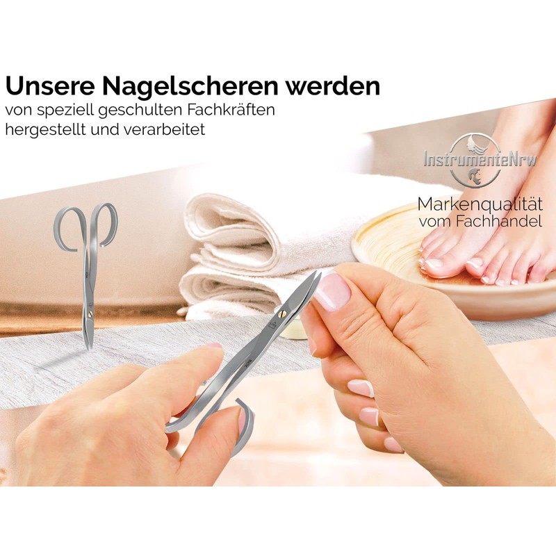 Nail Scissors Toenail Scissors with Sharp Curved Cutting Surface Manicure