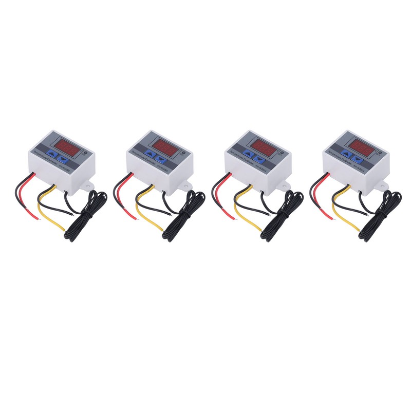 4Pcs Temperature Controller Digital Display Temp Regulator ‑50℃ to 110℃