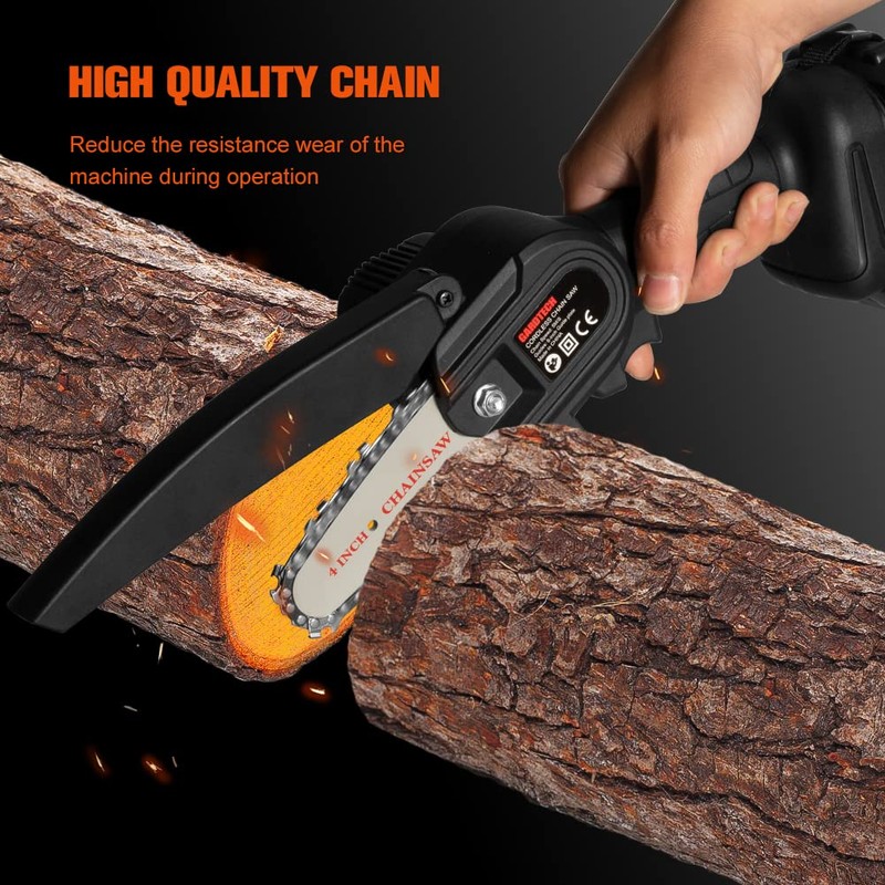 BULUNOW Mini Chainsaw Tool Kit - 12PCS Complete Accessorries including