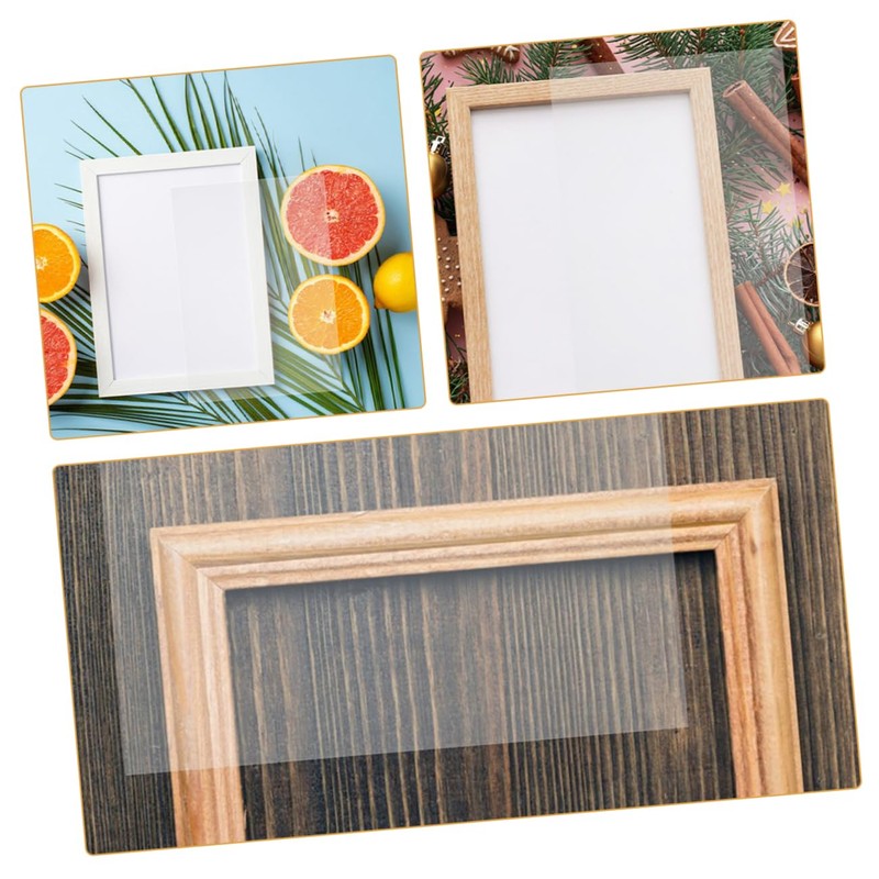 Gatuida 10 Pack Transparent Plastic Sheets Thin Plastic Sheets for