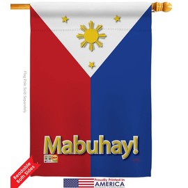 Philippines House Flag Eagle Set Regional Nationality Nation International World Country Particular Area Small Decorative Gift Yard Banner Double-Sided Made In USA 28 X 40