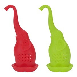 CAIRIAC Tea Infusers, Loose Leaf Tea Strainers, Elephant Tea Filters, Silicone Reusable Elephant Tea Balls Filters, Tea Steeper Gift for Tea Lover Elephant Lovers