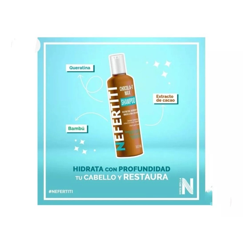 Nefertiti Kit Nefertiti Chocola-t Max Mascarilla-cremappeinar- Shampoo