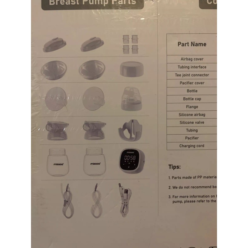 MISSAA Electric Breast Pump, Breast Pump Hands Free with 5