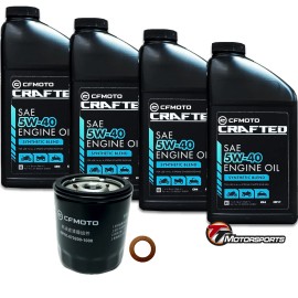 TT Motorsports UFORCE U10 Pro CFMOTO Oil Change Kit Synthetic Blend 5W-40 CRAFTED w/Filter, ...