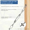Supkiir 2 Pack Anti-Sag Gate Kits for Wood Fence, Durable