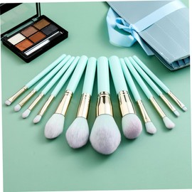 TOVINANNA 12pcs Professional Makeup Brush Set Premium Nylon Bristles Wooden Handle for Powder Application for Daily and for Makeup and Beginners