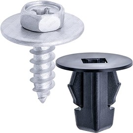 Rexka 15 Sets Fender Liner Screw & Grommet Kit for Toyota Lexus 9018906236 90159-60383 - Multipurpose