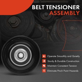 A-Premium Belt Idler Pulley Compatible with Mazda 3 2007-2013, 6 2006-2007/2010-2013, 5 2012-2017, MX-5 Miata 2006-2015, CX-7 2007-2012, 3 Sport 2010-2012, 2.0L 2.3L 2.5L