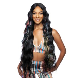 Mane Concept Brown Sugar Human Hair Blend 4" Deep Part HD Clear Lace Wig - BSHC292 SKIPPER (AUBURN)