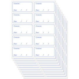 300 Pcs Freezer Labels Easy Peel Off, Food Labels Stickers, No Sticky Residue Fefrigerator Date Labels Stickers(Blue) (300)