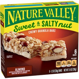 Nature Valley Sweet & Salty Nut Granola Bars, Almond, 6 Count