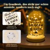 Belillpipi LED-Glaskuppel, Glück lst Eine MAMA & PAPA Wie Dich