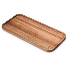 Prosumer's Choice Wooden Tray Platters - Rectangular Serving Trays - Wooden Trays for Decor - Wood Serving Platters - 12.6"L x 5.91"W x 0.59"H - Easy to Clean Cracker Plates - Lightweight and Sturdy