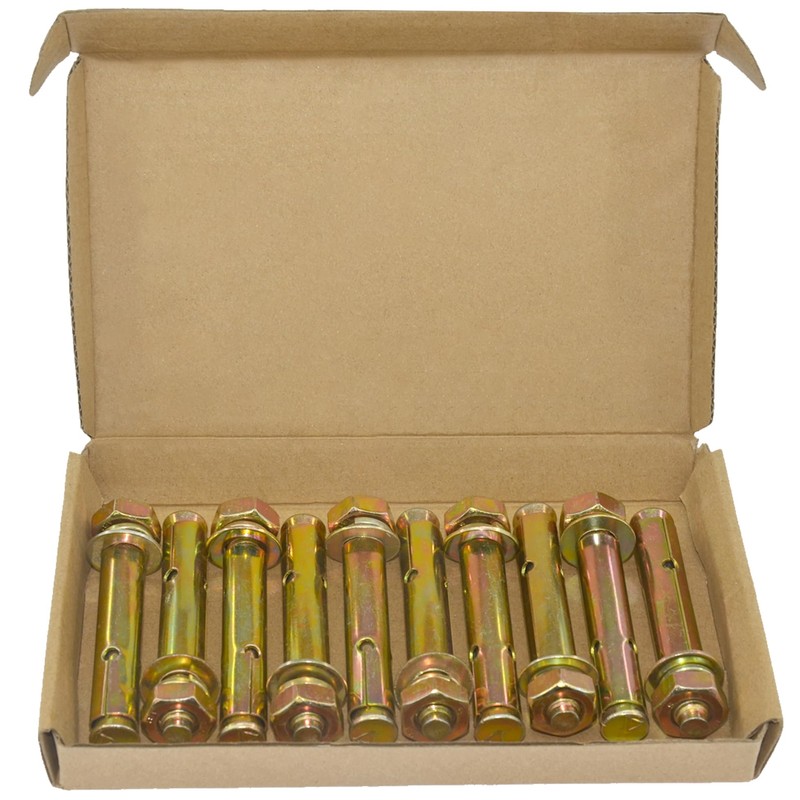 10 PCS M10 Heavy Duty Expansion Bolts,Wall Anchor Bolts (80mm)