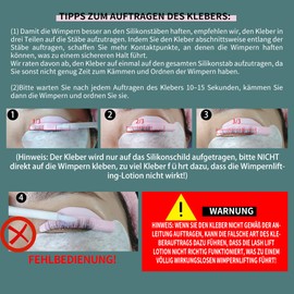 Eyelash lifting set, brow lamination and tint set (black), eyebrow lifting set, professional complete, lasts 6-8 weeks, oversized gift box, suitable for salon and home use