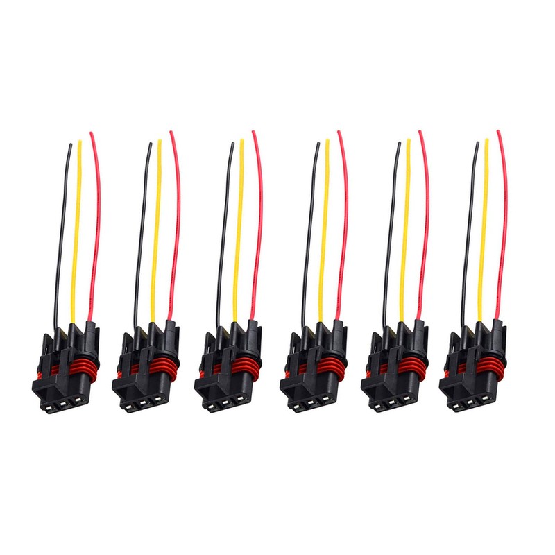 UNIGT 6 Pack 14AWG Pulse Power Plug Connector Pigtail Compatible