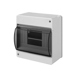 ELEKTRO-PLAST Surface-Mounted Small Distribution Box Fuse Box 1 Row 6 Modules IP30 Light Grey