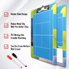 Picassosky Tennis Clipboard - Dry Erase Double-Sided for Coaches