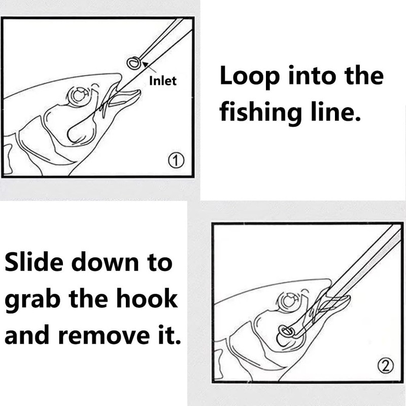 Fishing Hook Remover, 2 Pack Fishing Hooks Quick Removal Fishing