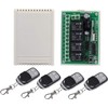 ASHATA Multifunctional Wireless Remote Switch, DC12 V 433 MHz 4-Way