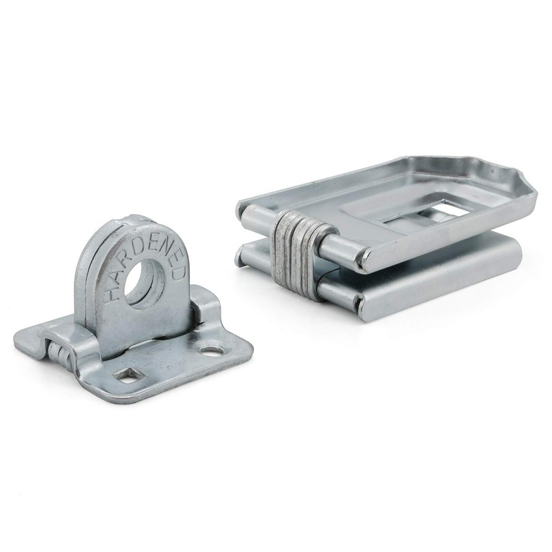 Safety Hasp for Padlock Large Stainless Steel Galvanised Double Joint