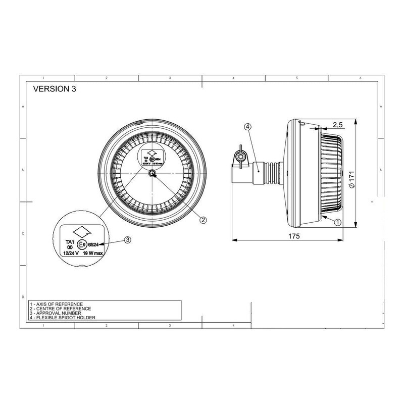 MelTruck® LED Beacon Warning Light Flexible 12 V 24 V