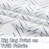 jinchan Small Stall Blue and White Shower Curtain 36x72 Inches