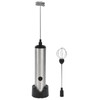 Stainless Steel Electric Milk Frother Handheld Egg Beater USB Charging