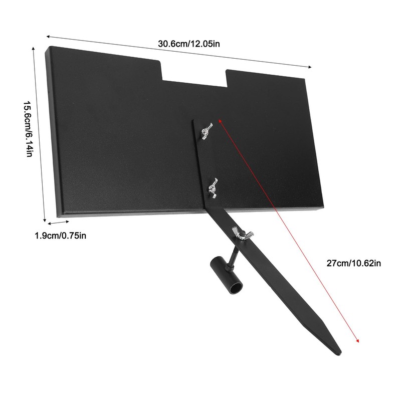 Grave Marker Stand, Heavy Duty Iron Memorial Stone Stand for