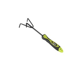 Xclou Kleingrubber 3 Formgerechter TPR Handle Garden Tool Cultivator, Green/Black, 17 x 7 x 5 cm, 341603
