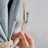 Curtain Tie Backs Hooks, 2 Pcs Metal Curtain Holdbacks, Retro