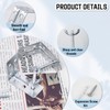 10 PCS Roman Shade Wall L Bracket with Wingnut, Cellular