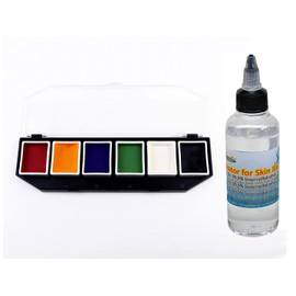 Alcohol-based bodyPainting - Skin Illustrator FX - 6 x Base Colours (6 x 8 g) + Activator 100 ml