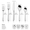 Towle Living 42-Piece Silverware Set, Service for 8, Wave Flatware
