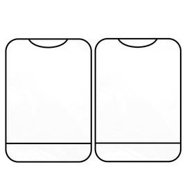 GAOLAOSY 2PCS Car Kick Mats Back Seat Protector for Kids, Universal Anti-Scratch Transparent Auto Seat Back Cover Against Mud, Waterproof Vehicle Backseat Protection Pad for Most SUVs Trucks (Black)