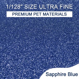 Ceya 3.5oz/ 100g Ultra Fine Glitter Powder Sapphire Blue Iridescent Glitter 1/128” 0.008” 0.2mm for Slime Epoxy Resin Craft Tumbler Jewelry Nail Art Festival Makeup Scrapbook Painting Wedding Cards