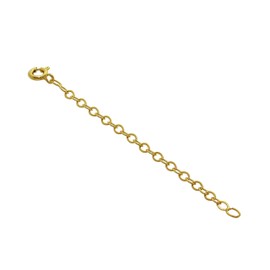 jewellerybox Gold Plated Sterling Silver Belcher Extender 4 Inches With Bolt Clasp